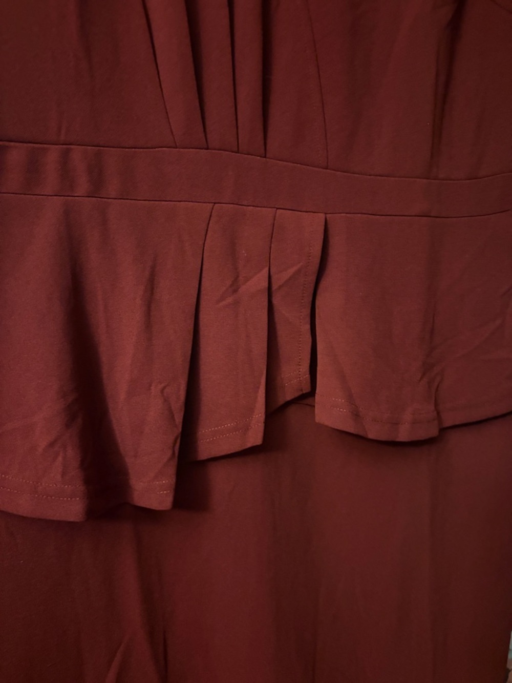 DINYIN Branded Wine Red Dress Top - Picture 5 of 5